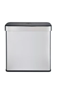 Poubelle double et poubelle de recyclage The Step N' Sort (2 x 30 L) avec couvercle à fermeture lente