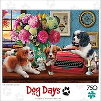 Buffalo Games - Dog Days - The Writer's Dogs- 750 Piece Jigsaw Puzzle