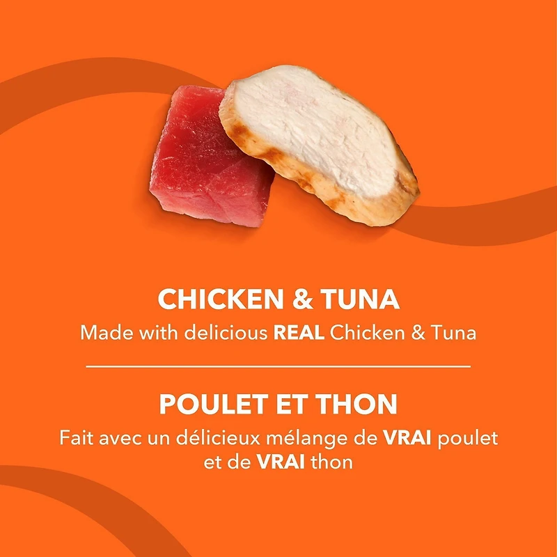 Meow Mix Cat Food Pâté in Gravy with Real Chicken & Tuna 78g