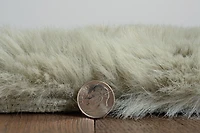 Maven Faux Rabbit Pale Green 3 ft. x 5 ft. Accent Rug