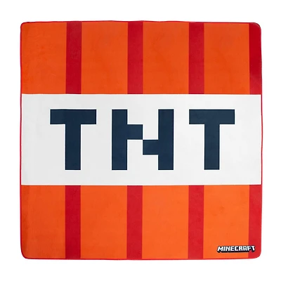 Tapis Minecraft, motif TNT, 47,2 x 47,2 pouces (120 x 120 cm)