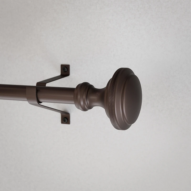 Tringle à rideaux réglable Mainstays Sherry trompette bronze de 1,9 cm, (76 cm à 213 cm)