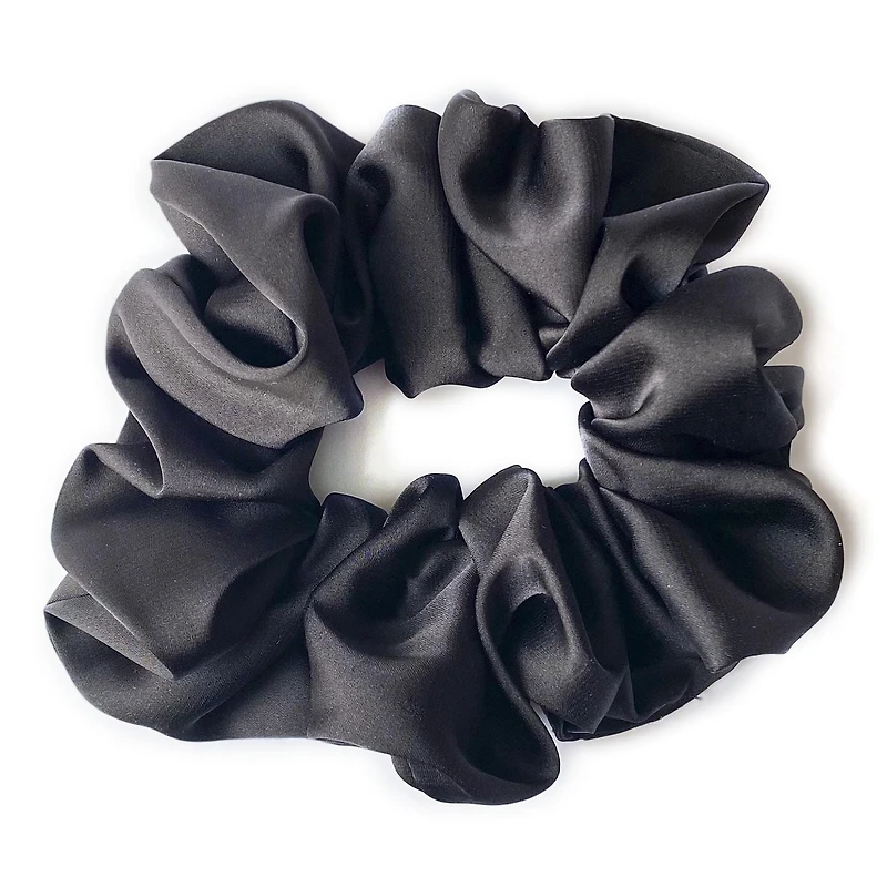 Scunci Oversized Black Scrunchie, Ultra-Volume Black Scrunchie