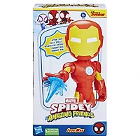 Marvel Spidey and His Amazing Friends Supersized Iron Man Action Figure, Preschool Superhero Toy for Kids Ages 3 and Up