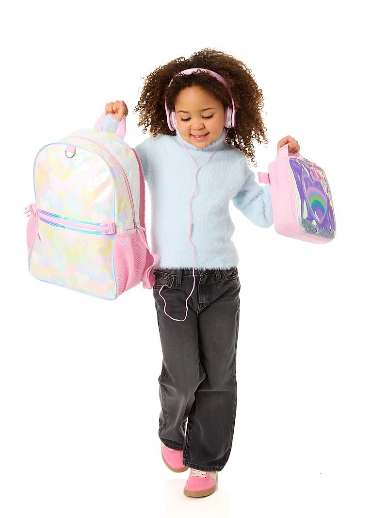 Ensemble sac à dos Rainbow Hearts School Yard Vibes Ensemble sac à dos Rainbow Hearts School Yard Vibes