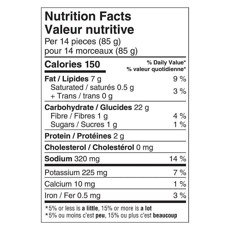 McCain® Bistro Style™ Super Crisps® Frites Coupe Régulière, Fabriqué au Canada à Partir d'Ingrédients Nationaux et Importés 1.9kg
