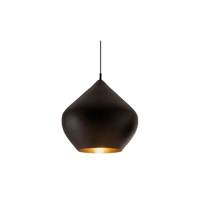 Plata Import Black and Gold Ceiling Lamp