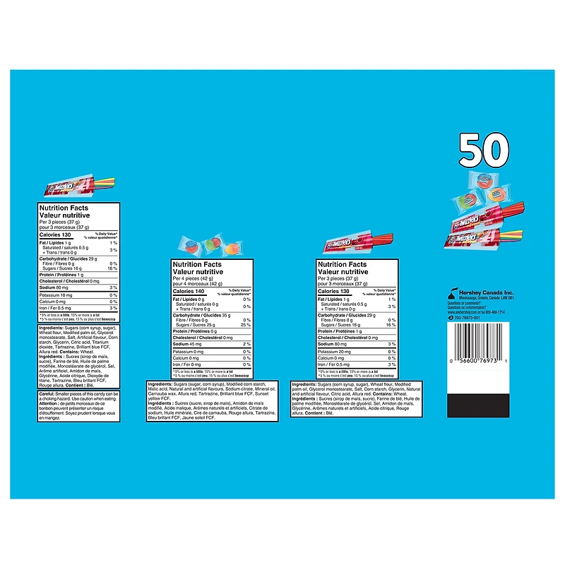 50ct HERSHEY'S Peanut Free Candy Assorted, 50ct HSY Ast Peanut Free Candy