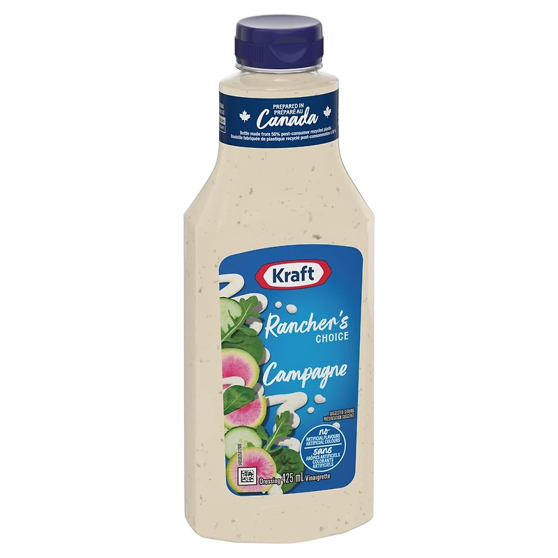 Kraft Rancher's Choice Salad Dressing, 425 ml Bottle, KRAFT RANCHER'S CHOICE DRESSING 425