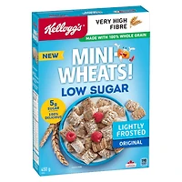 Kellogg's® Mini-Wheats® Low Sugar Cereal 450g, Mini Wheats Low Sugar Cereal 450Gx12