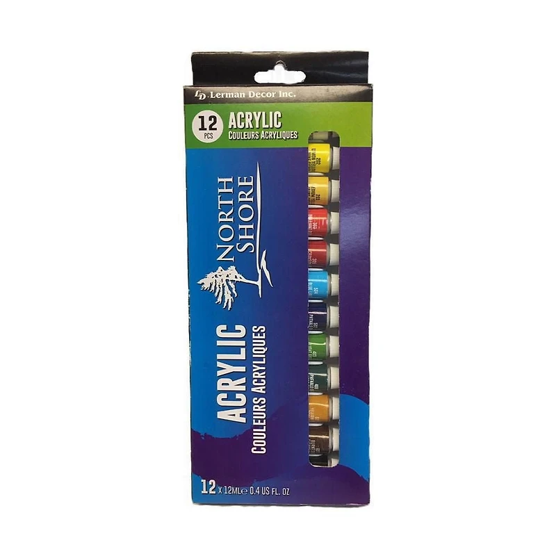 12 pieces acrylic paint