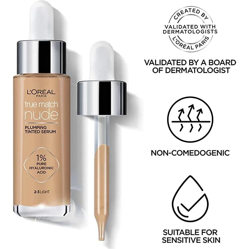 L’Oréal Paris True Match Nude Tinted Serum with 1% Hyaluronic Acid