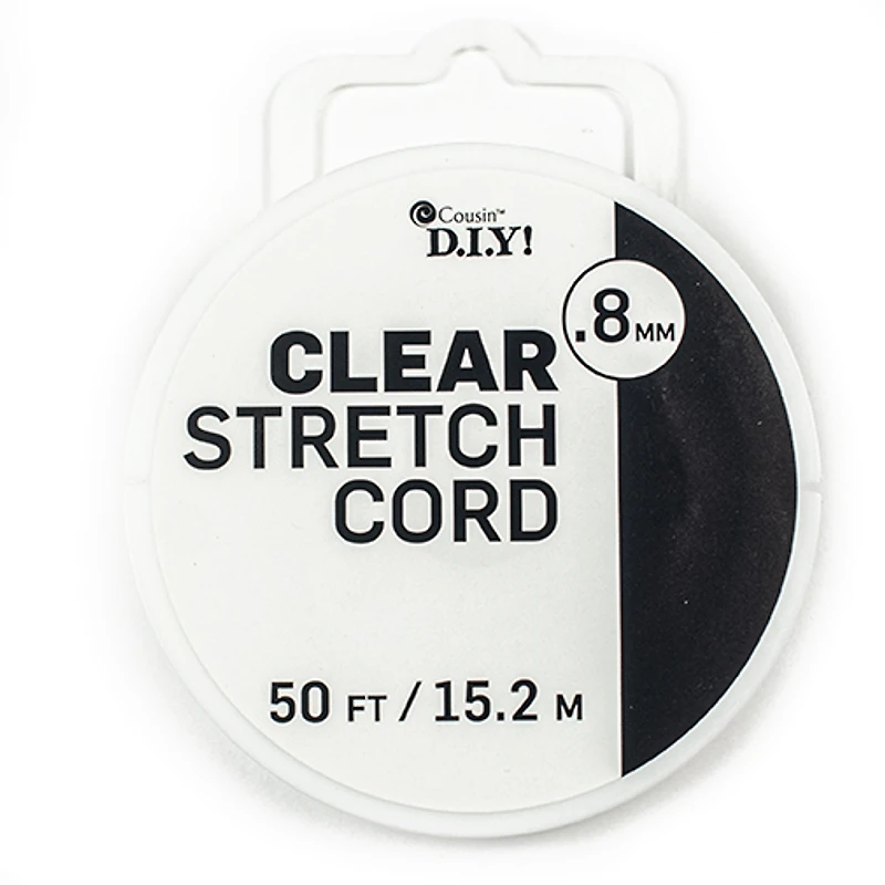 Fil 0,8 mm élastique transparent de Cousin,15,2 m