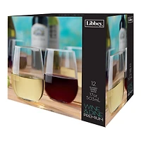 Libbey Glass Wine & Dine Premium Stemless Glass Set