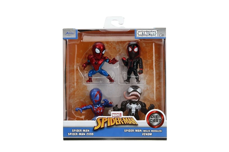 Jada Toys 2.5" Metal Fig Paquet De 4 - Spiderman