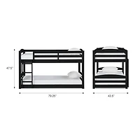 DHP Sierra Transitional Twin Bunk Beds for Kids