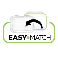 Contenant en Plastique Starfrit LocknLock Easy Match - 47oz/1,4L - Hermétique, Étanche et Emboîtable - Couvercle à Verrouillage 4 Côtés