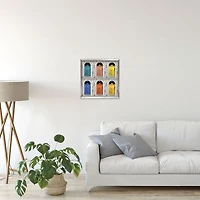 Artissimo Designs - Toile imprimée à six portes encadrées - 31.25W x 31.25H x 2D