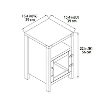 END TABLE-RUSTIC OAK, END TABLE