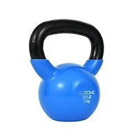 GoZone Vinyl-Dipped Cast Iron Kettlebell, Wide handle design