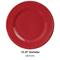 Mainstays Stonerware Brynn assiette rouge 10,39 pouces