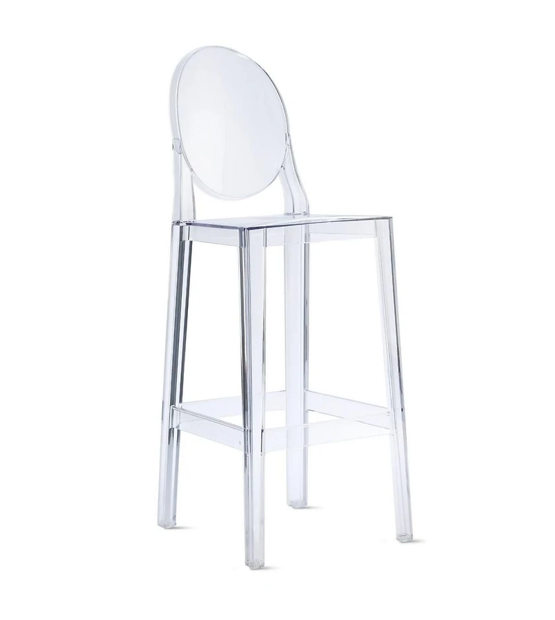 Ghost Stool 26 "Tabouret de bar en plastique transparent pour chaise de salle à manger en acrylique