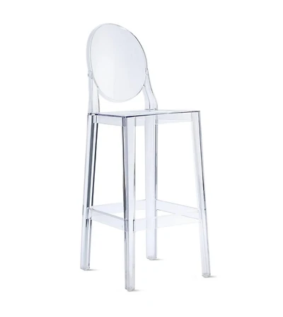 Ghost Stool 26 "Tabouret de bar en plastique transparent pour chaise de salle à manger en acrylique