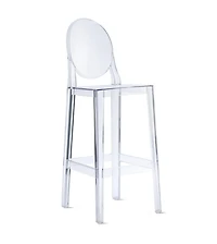 Ghost Stool 26 "Tabouret de bar en plastique transparent pour chaise de salle à manger en acrylique