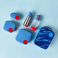 b.box - Bouteille d'eau isotherme de 16,9 oz : garde les boissons froides jusqu'à 15 heures, chaudes jusqu'à 8 heures. Bouteille d'eau pour enfants en acier inoxydable à triple paroi. Passe au lave-va