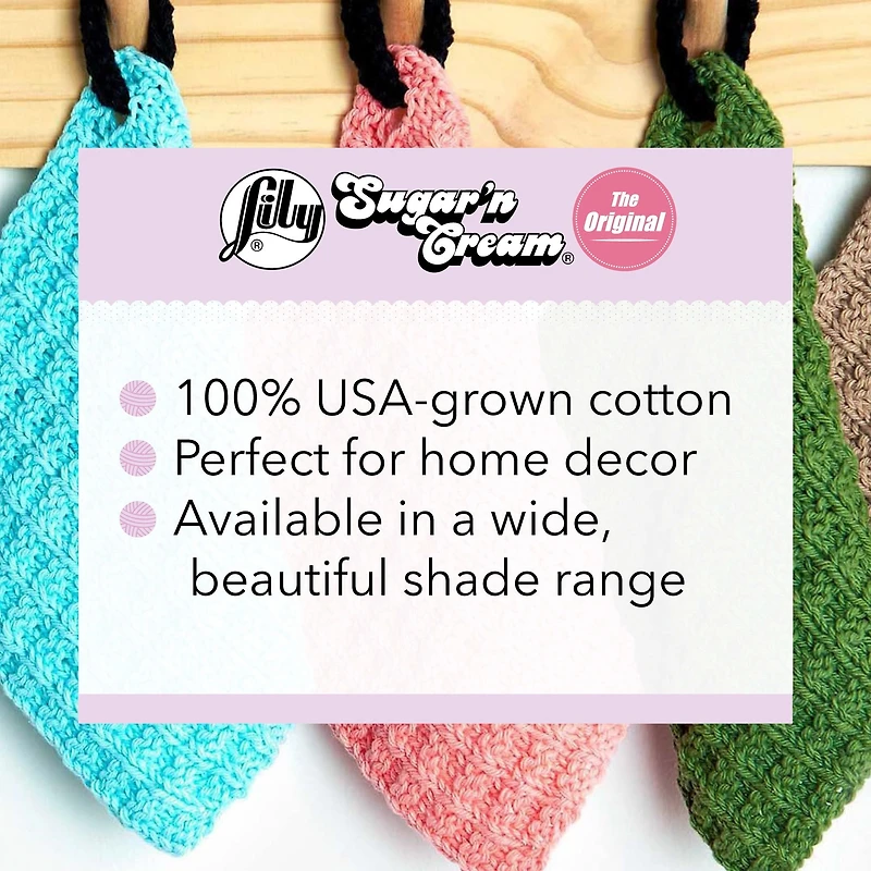 Lily Sugar'n Cream® Fil Super Taille Coton #4 Moyen, 4oz/113g
