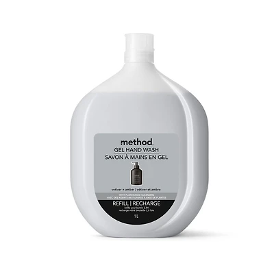 Method Gel Hand Wash Refill Vetiver Amber 1L