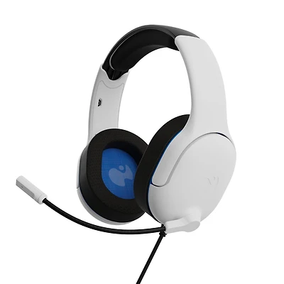 PDP AIRLITE Pro Wired Headset: Frost White For PlayStation 5, PlayStation 4 PlayStation