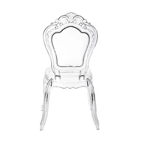 Heavenly Collection Clear Plastic Armless Chair
