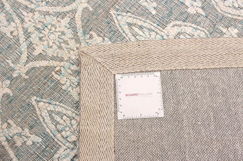 ECARPETGALLERY 4'5" x 6'4" Transitional Collage Handmade Area Rug for Living Room, Dining Room and Bedroom in Grey