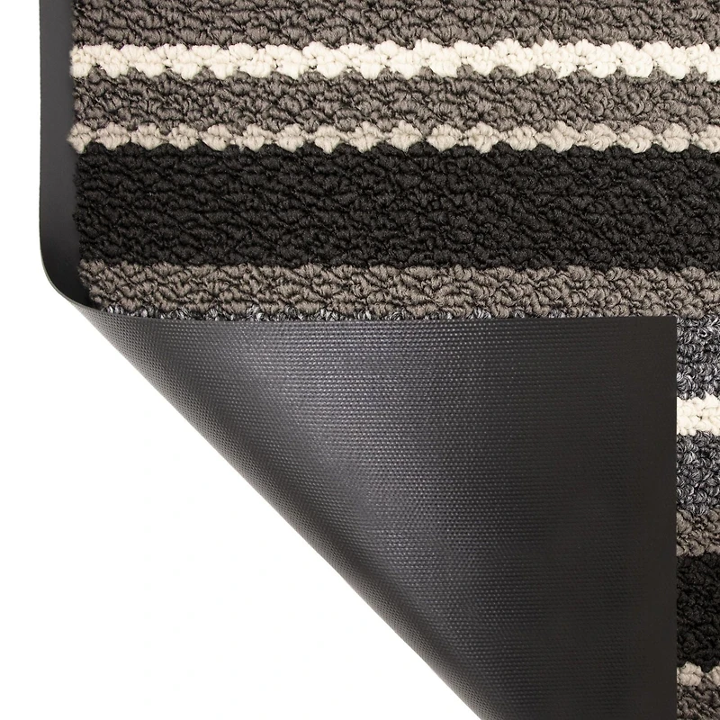 Tapis Discovery gris à endos de vinyle de 4 x 4 pi