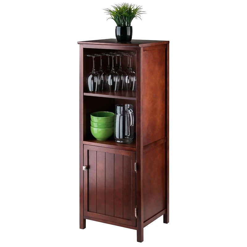 Winsome Brooke Jelly Armoire Ouverte, en fini noyer