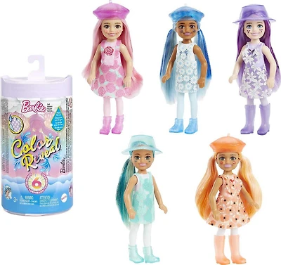 Barbie Assortiment de poupées Chelsea Color Reveal Reine de la météo