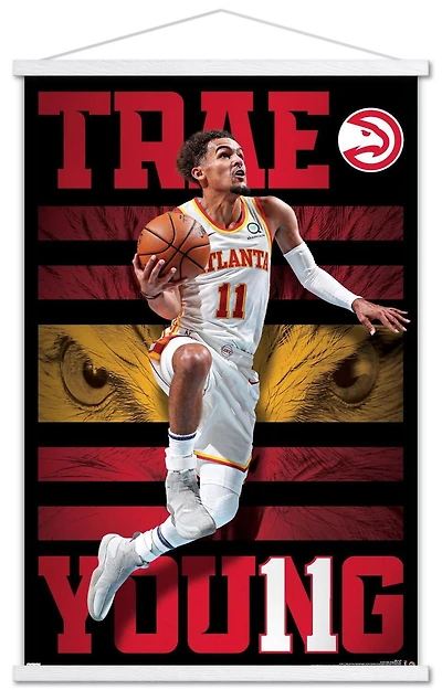 NBA Atlanta Hawks - Trae Young 20 Wall Poster, 22.375" x 34" Framed