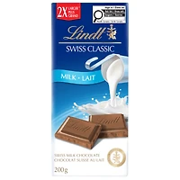 Barre Chocolat au lait Lindt SWISS CLASSIC, 200g