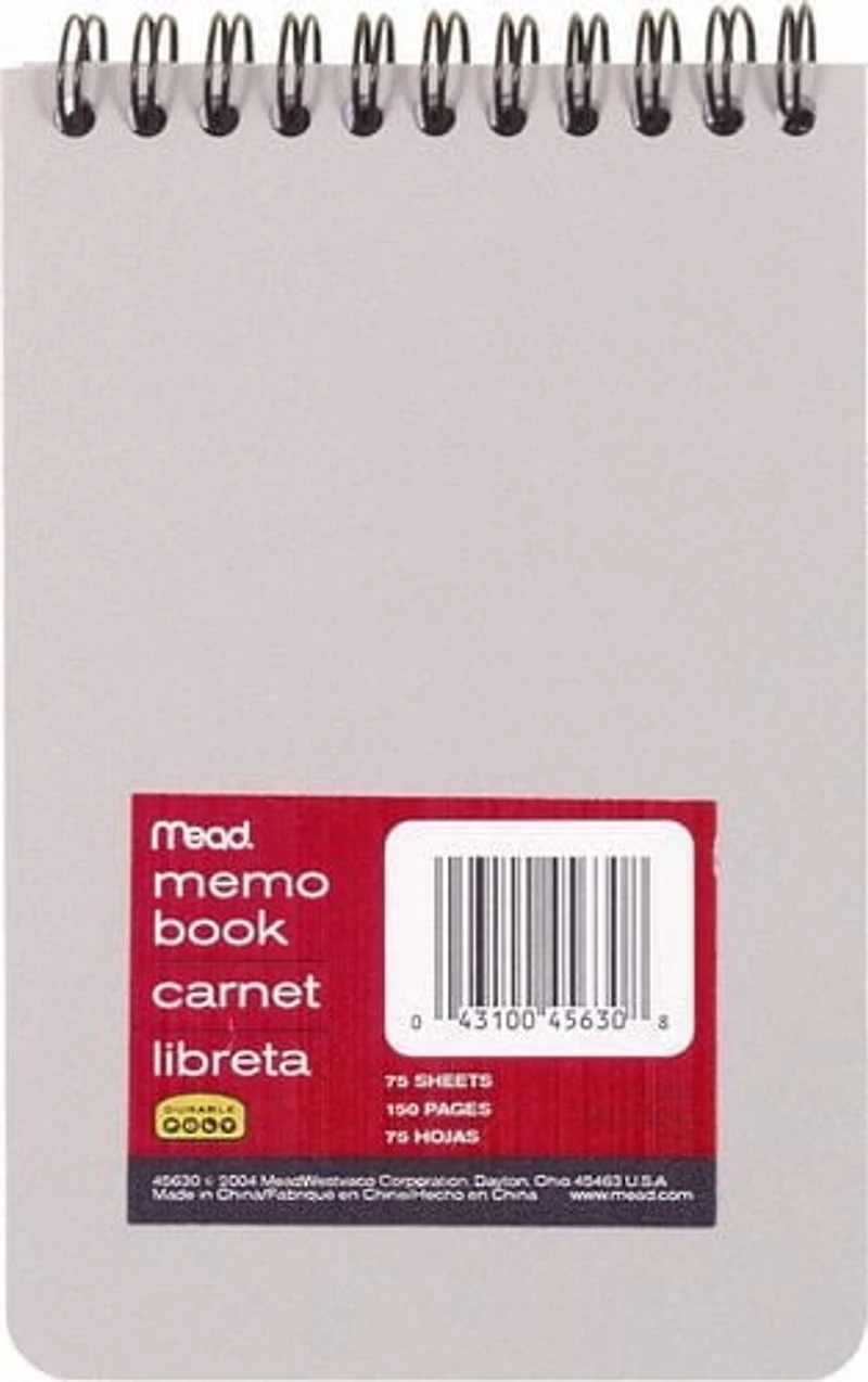 Poly Memo Book, 4 x 6, 150 Page