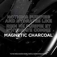 Garnier Whole Blends Magnetic Charcoal Purifying Conditioner for Greasy Scalp, Hydrates Dry Ends for Up to 48-Hours, with Charcoal