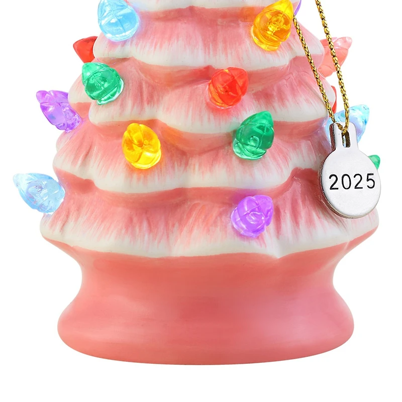 Mr. Christmas 4" Nostalgic Ceramic Tree Ornament, Pink