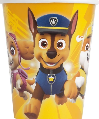 PAW Patrol Birthday Paper Cups, 9oz., 8ct, Disposable cups hold 9oz.