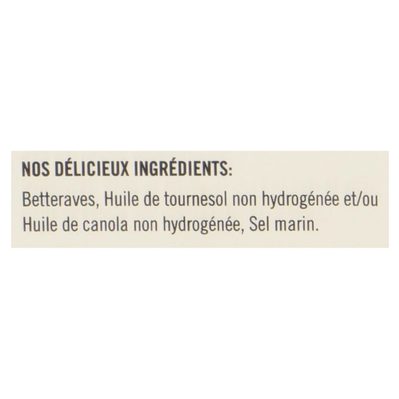 Croustilles de betteraves artisanales légèrement salées Drop'N Mad Beets de Hardbite Chips