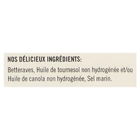 Croustilles de betteraves artisanales légèrement salées Drop'N Mad Beets de Hardbite Chips