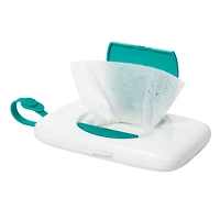 OXO Tot - On-the-Go Wipes Dispenser - Travel Wipes Case Reusable Refillable Wet Wipe - Bag Travel Wipes Dispenser for Baby Toddler for Diapering - Teal