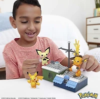 MEGA Pokémon Building Toy Kit Pikachu Set with 3 Action Figures (159 Pieces) for Kids, Ages 7+