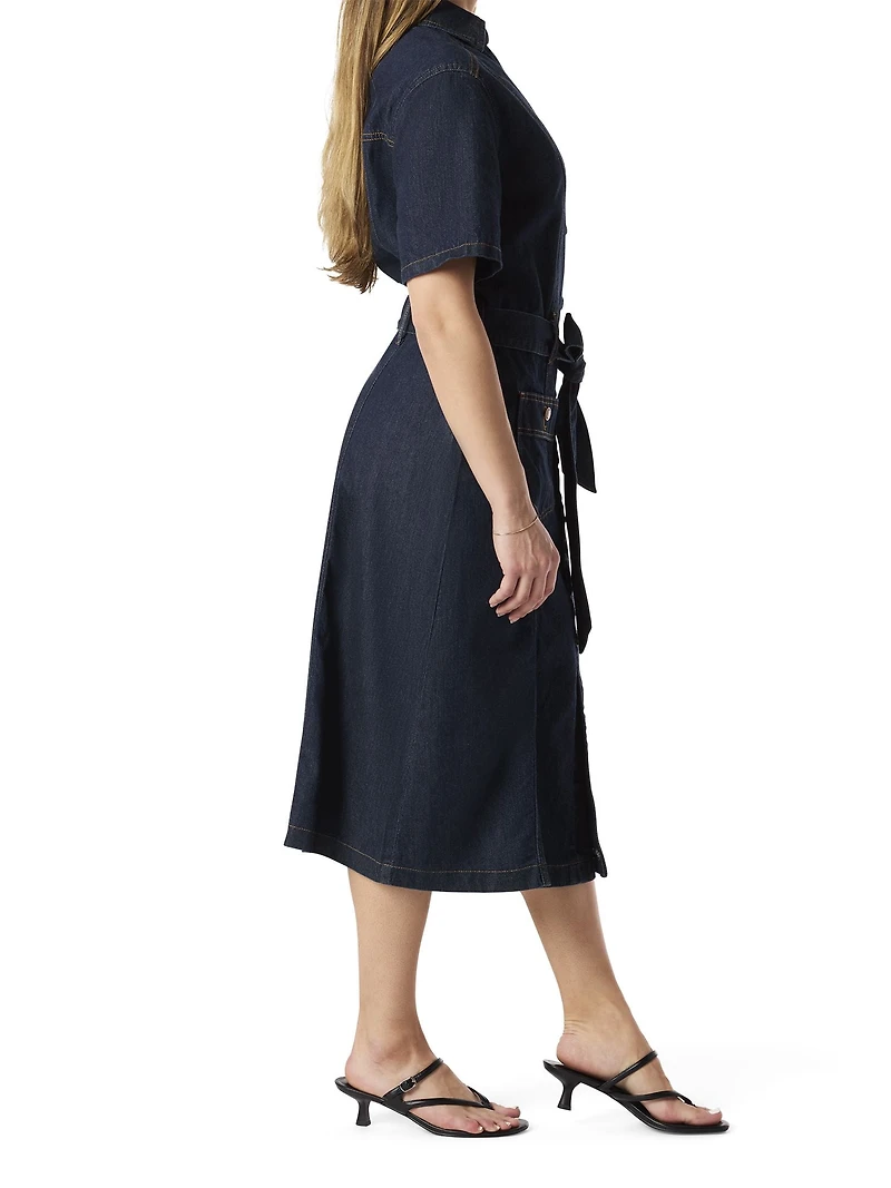 LV PATCH PCKT DRESS - FRENCH