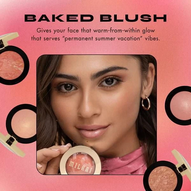 Milani, Baked Blush, Teens and Adult, 0.12 oz, Blush