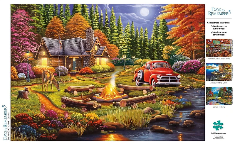Buffalo Games Days to Remember Evening at Camp 500 Piece Jigsaw Puzzle